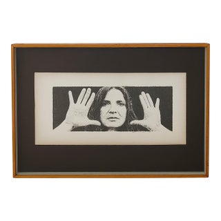 Kent Twitchell 1984 Woman Signed Framed Print For Sale