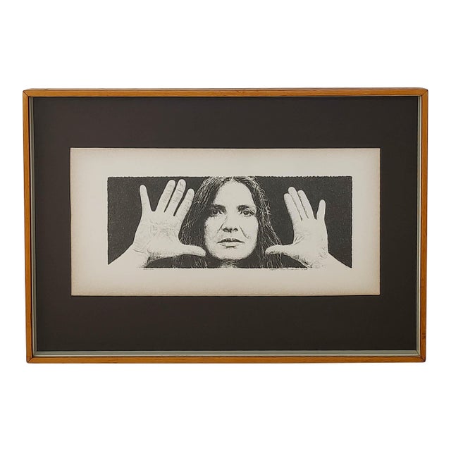 Kent Twitchell 1984 Woman Signed Framed Print For Sale