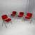 Italian Modern Red Fabric DSC Chairs by Giancarlo Piretti for Castelli, 1970s, Set of 4 For Sale - Image 18 of 18