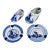 Vintage Hand-Painted Delft Blue Dutch Clog and Windmill Ashtray Set - 4 Pieces - Made in Holland For Sale