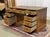 1950s English flat desk with drawers in yew - can be disassembled into 3 parts - L=1m38 W=68cm H=78cm.