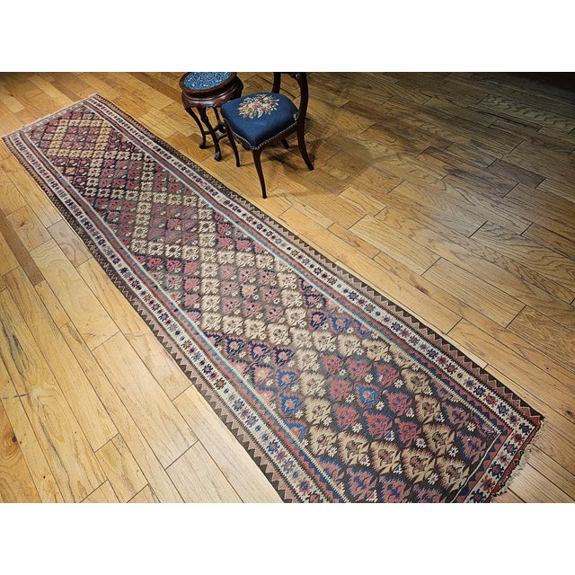 Early 20th Century Persian Kilim Rug For Sale - Image 4 of 12