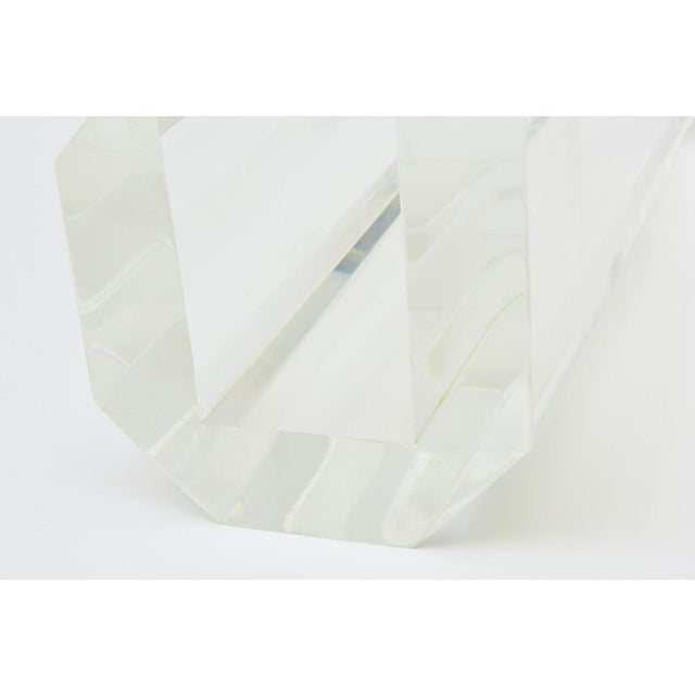 Vintage Karl Springer Lucite Magazine or Book Stand, 1980's For Sale In Miami - Image 6 of 13