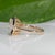 Metal 3.5Ct Lab Grown Diamond Ring With Natural Diamond Accents: Solid 14k Gold,, Size 6.75 For Sale - Image 7 of 10