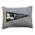 Massachusetts Plymouth Vintage Pennant on New Woven Throw Pillow For Sale