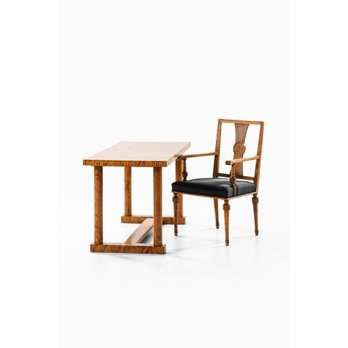 Library Table in Birch from Carl Malmsten, 1920s For Sale - Image 10 of 12