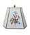 1940s Paint Decorated Italian Column Lamp With Pressed Botanical Shade For Sale - Image 4 of 8