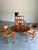 Mid Century Modern Danish Teak Dining Set, Table and 4 Chairs, attributed to Peter Hvidt and Orla Molgaard for Soborg...