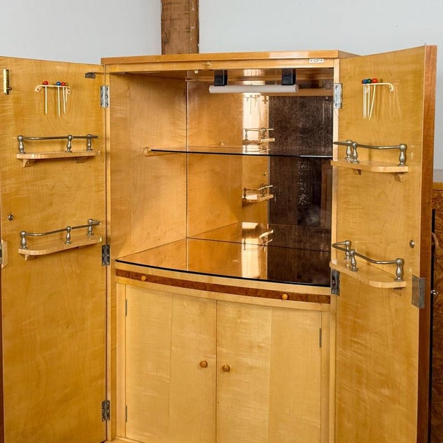 Art Deco Cocktail Cabinet by Harry & Lou Epstein For Sale - Image 10 of 14