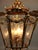 1970 Handcrafted Louis XVI Gold Bronze Glass Chandelier Lantern For Sale - Image 9 of 18
