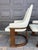 Vintage set of 4 Attributed to United Furniture Brutalist dining armchairs from the 1970s. These mid-century modern icons...