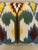 Blue and Yellow Silk Pillow For Sale - Image 4 of 4