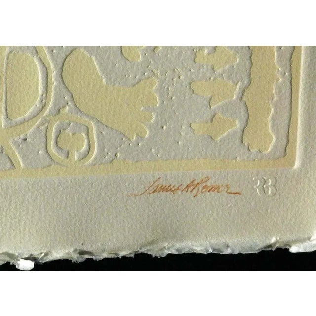 James Rome Signed Numbered Embossed Etching Native American Themed Artwork For Sale In Denver - Image 6 of 7