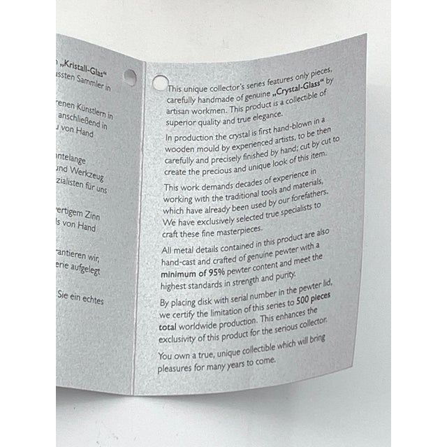 Black King Werk Lord of Crystal German Beer Stein For Sale - Image 8 of 9