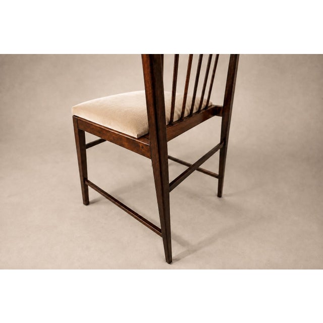 Brazilian Modern Set of Eight Dining Chairs in Rosewood and Mohair by Celina, Brazil, 1960s For Sale - Image 15 of 18