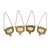 Gold Vintage English Gilt Silver Spirit Labels, London, 1970, Set of 4 For Sale - Image 8 of 8