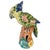 A magnificent large scale vintage Italian majolica ceramic parrot sculpture imported by Intrada. Hand-crafted and hand-...
