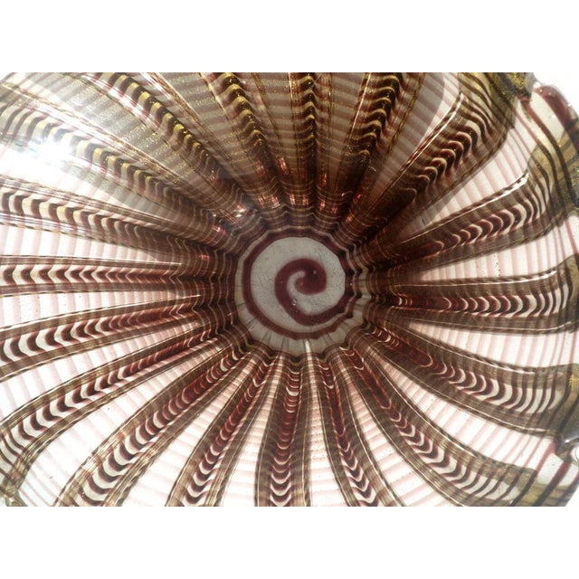 Mid-Century Murano Glass Zebrati Vase by Ercole Barovier, 1950s For Sale - Image 6 of 8