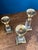 Brass 1960’s Brass & Lucite Candlestick Holders Set of 3 For Sale - Image 8 of 18