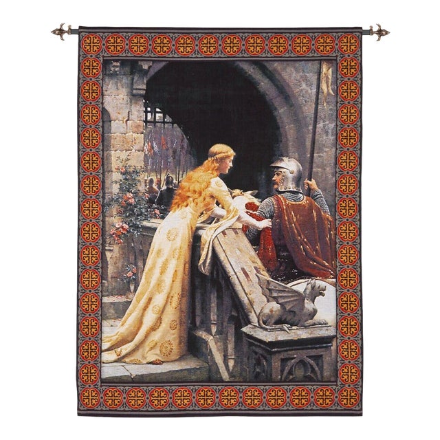 Bidding Adieu Loom Woven Tapestry - 140 X 100 Cm (4'7" X 3'3") - Requires Rod Size 3 For Sale