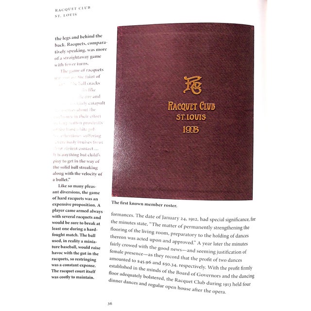 Navy Blue "A Youthful Hundred: The History of the Racquet Club St. Louis 1906-2006" 2007 Noonan, Troupe For Sale - Image 8 of 11