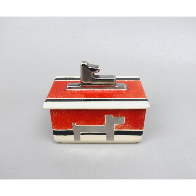 1920s Small French Art Deco Lidded Box in Ceramic, 1920s For Sale - Image 5 of 18