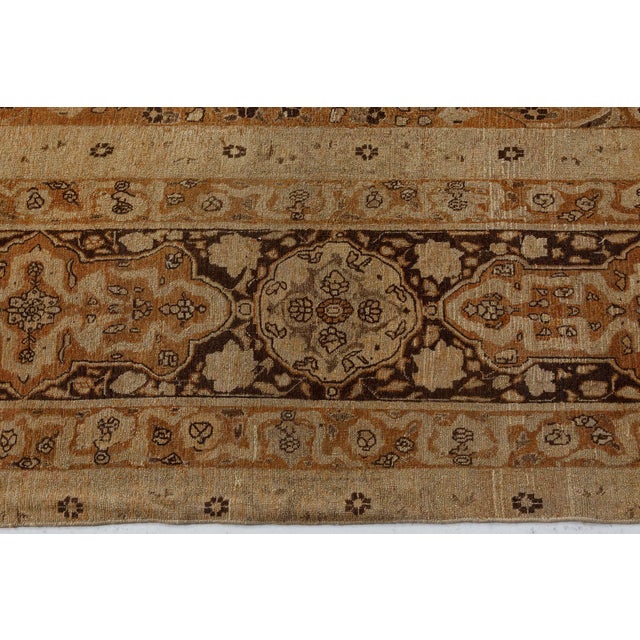 Antique Oversized Persian Tabriz Rug For Sale In New York - Image 6 of 9