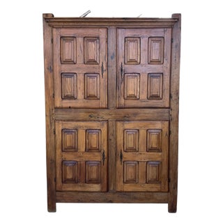 Late 18th Century Wardrobe, Cupboard or Cabinet, Walnut, Castilian Influence, Spain Restored For Sale