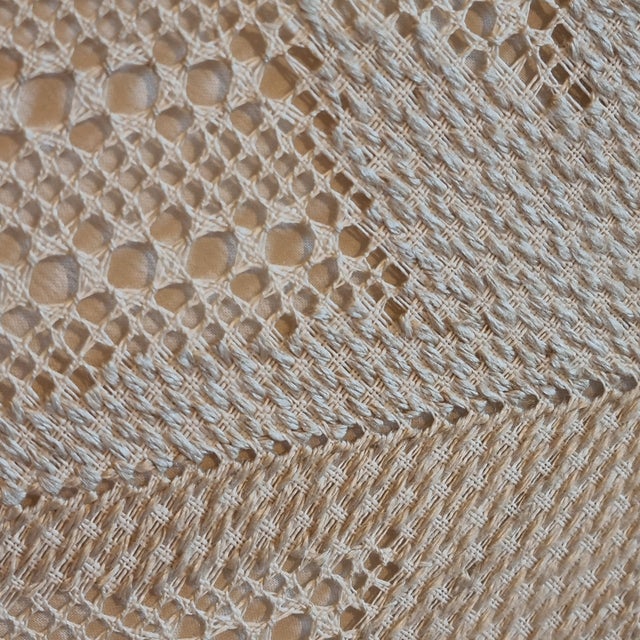 Textile 1960s Swedish Designer Embroidery Fabric Wall Light For Sale - Image 7 of 7