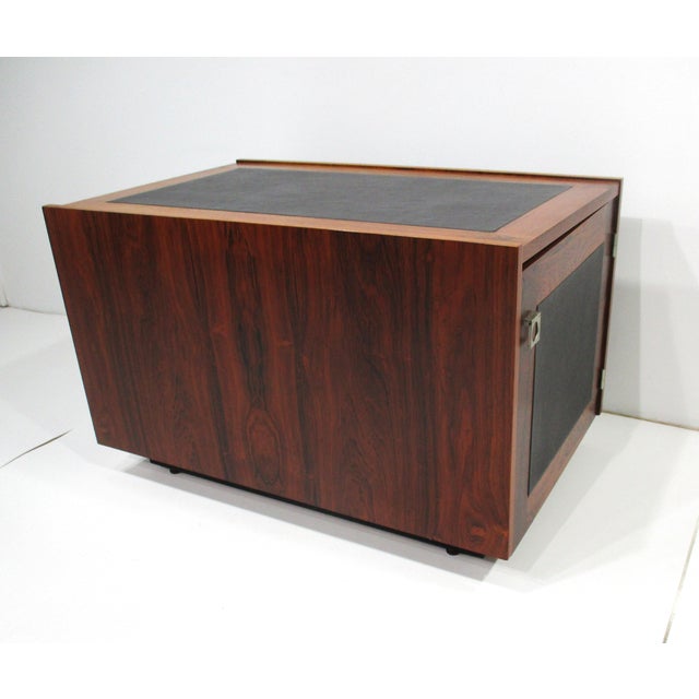 Mid 20th Century Johannes Sorth Rosewood Side Table Cube for Bornholm Denmark For Sale - Image 5 of 12