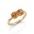 Minimalist Citrine Double Gemstone Ring, November Birthstone Ring Us 7 For Sale - Image 4 of 4