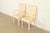 Cassina Mario Bellini Style Italian Modern Cream Leather Wrapped Armchairs, Pair For Sale - Image 4 of 14