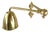 Art Deco British Adjustable Wall-Mounted Reading Lamp with Dual Swivel Arms, 1920s For Sale