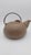 Organic-form stoneware teapot with a low rounded body, integrated spout, recessed lid, and wrapped swing handle. Finished...