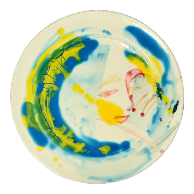 Woman Perspective - Original Hand-made Flat Ceramic Dish by A. Kurakina - 2019 2019 For Sale