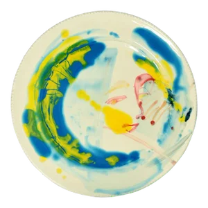 Woman Perspective - Original Hand-made Flat Ceramic Dish by A. Kurakina - 2019 2019