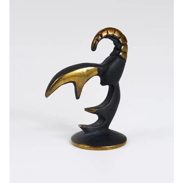 A beautiful figurine, made of brass, designed by Walter Bosse, executed by Hertha Baller, Austria, in the 1950s. In very...