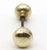 Mid 20th Century Pair of Vintage 2.125 In. Brass Ball Shape Door Knobs For Sale - Image 5 of 6