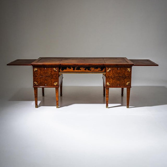 Antique Italian Thuya Burl Desk, 1900 For Sale - Image 6 of 14