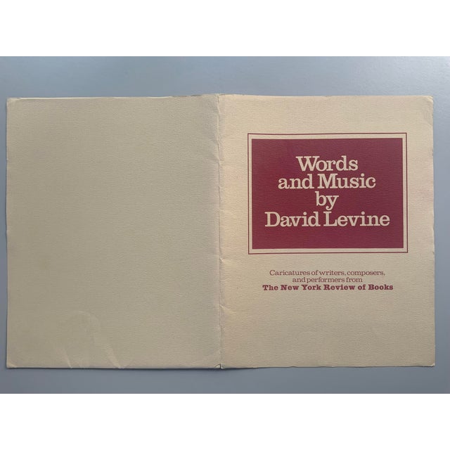 Illustration 1977 Print Portfolio of Caricatures of Writers & Musicians by David Levine - Set of 14 For Sale - Image 3 of 18