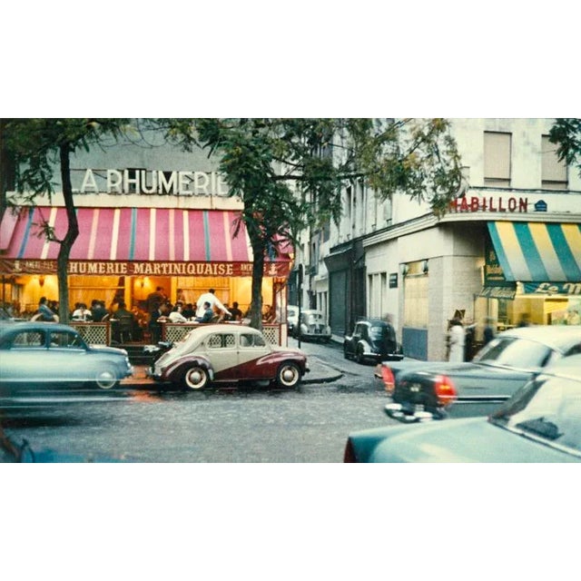 Paris Colour Scene A view of cars and cafes on the Boulevard Saint-Germain, Paris. From the series Paris in Colour,...