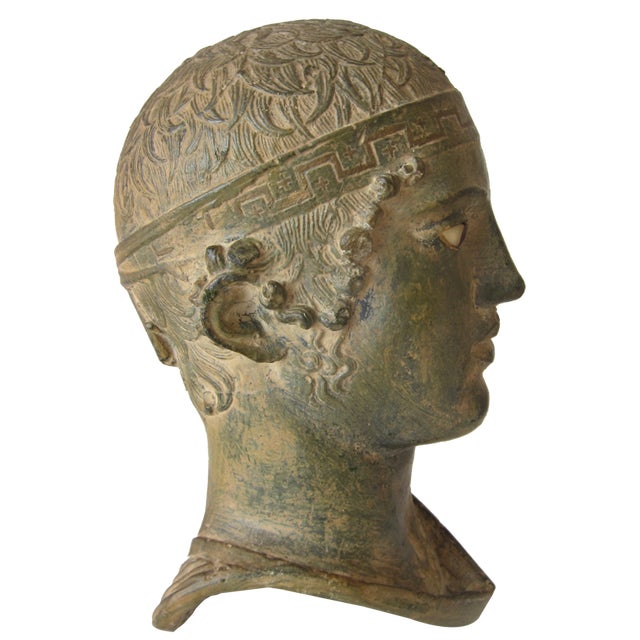 Small Plaster Bust of Delphi, 1950s For Sale