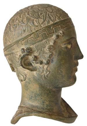 Small Plaster Bust of Delphi, 1950s