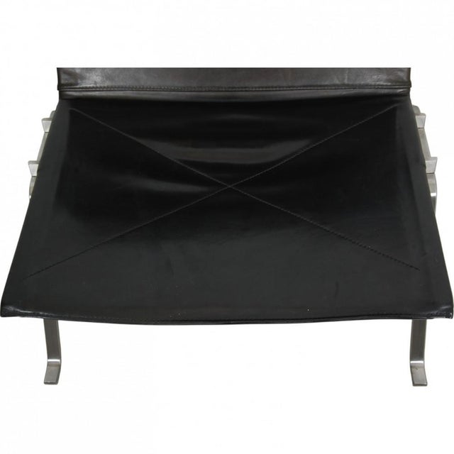 PK-22 Chair in Black Grace Leather by Poul Kjærholm For Sale - Image 6 of 16
