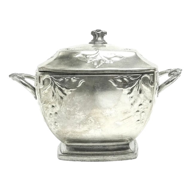 Art Nouveau Sugar Bowl from Bracia Buch, Poland, 1890s For Sale