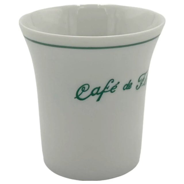 1990s Cafe De Flore Paris France Restaurant Small Porcelain Milk Cup For Sale - Image 10 of 12