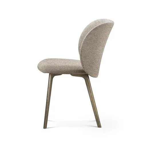 Contemporary Hillary Gray Burnished Metal Chair by Richard Hutten For Sale - Image 3 of 7