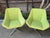 Keilhauer Furniture Keilhauer Cahoots Swivel Lounge Chairs – Pair – Lime Green For Sale - Image 4 of 6