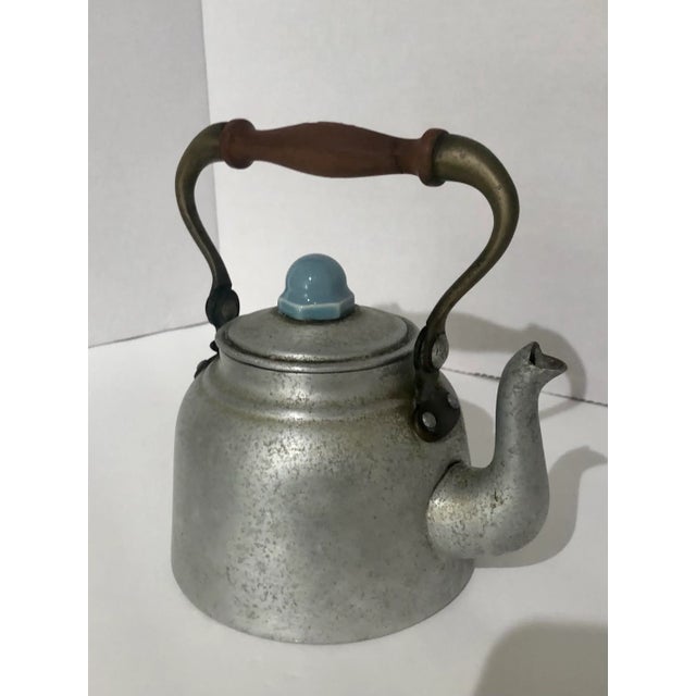 Early 20th Century Vintage Aluminum Tea Kettle For Sale - Image 5 of 13