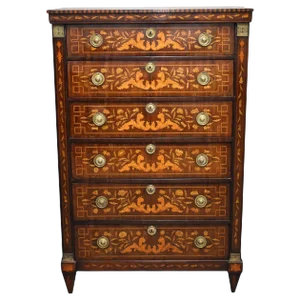 18th Century Dutch Marquetry Chest of Drawers